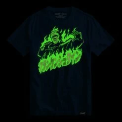 SUPER7 Universal Monsters Frankenstein Fire T-shirt -Cheap SUPER7 Store AC FrankensteinFireTee Blacklight 2048