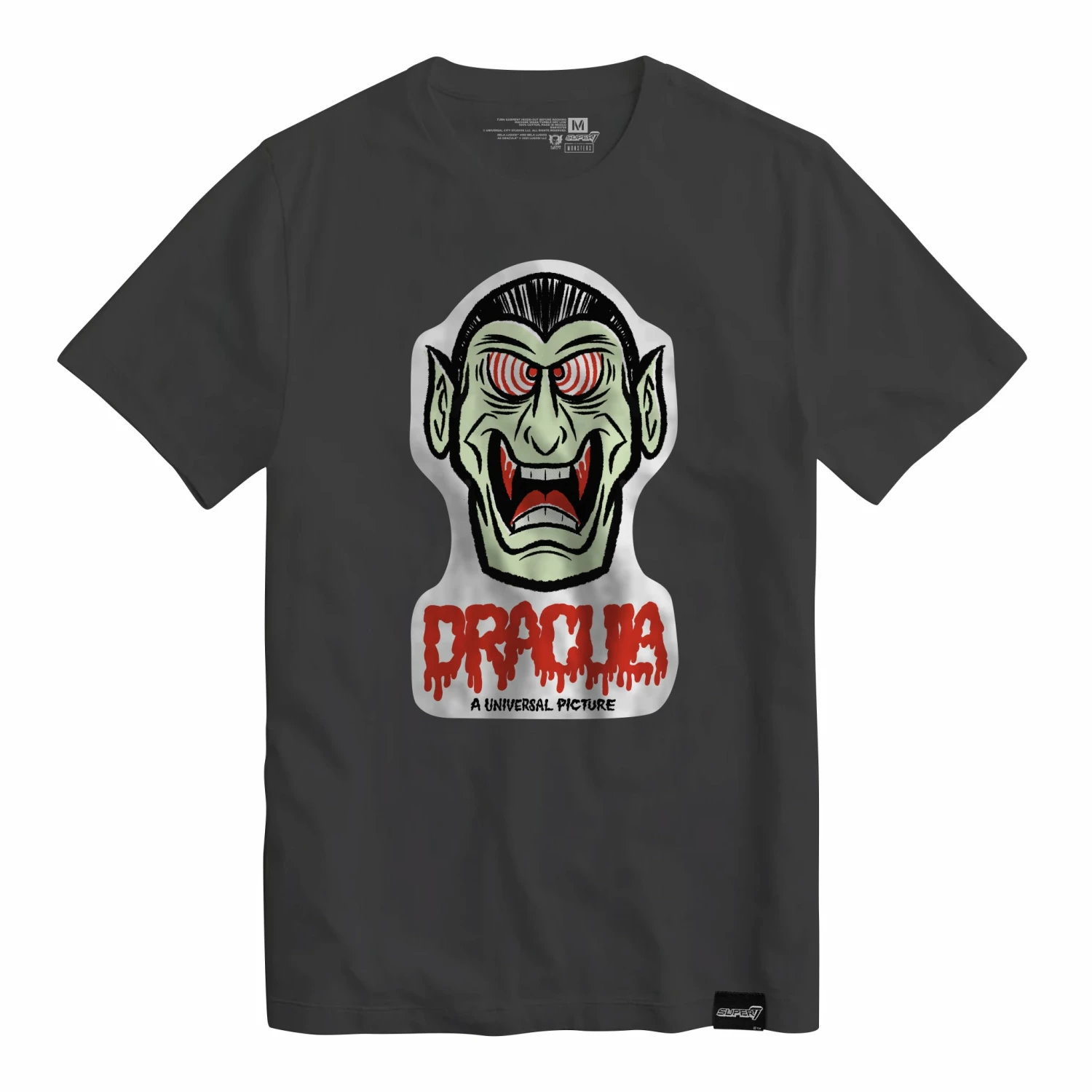 SUPER7 Universal Monsters T-Shirt - FreakyFaces Dracula 1 SUPER7 Universal Monsters T-Shirt - FreakyFaces Dracula
