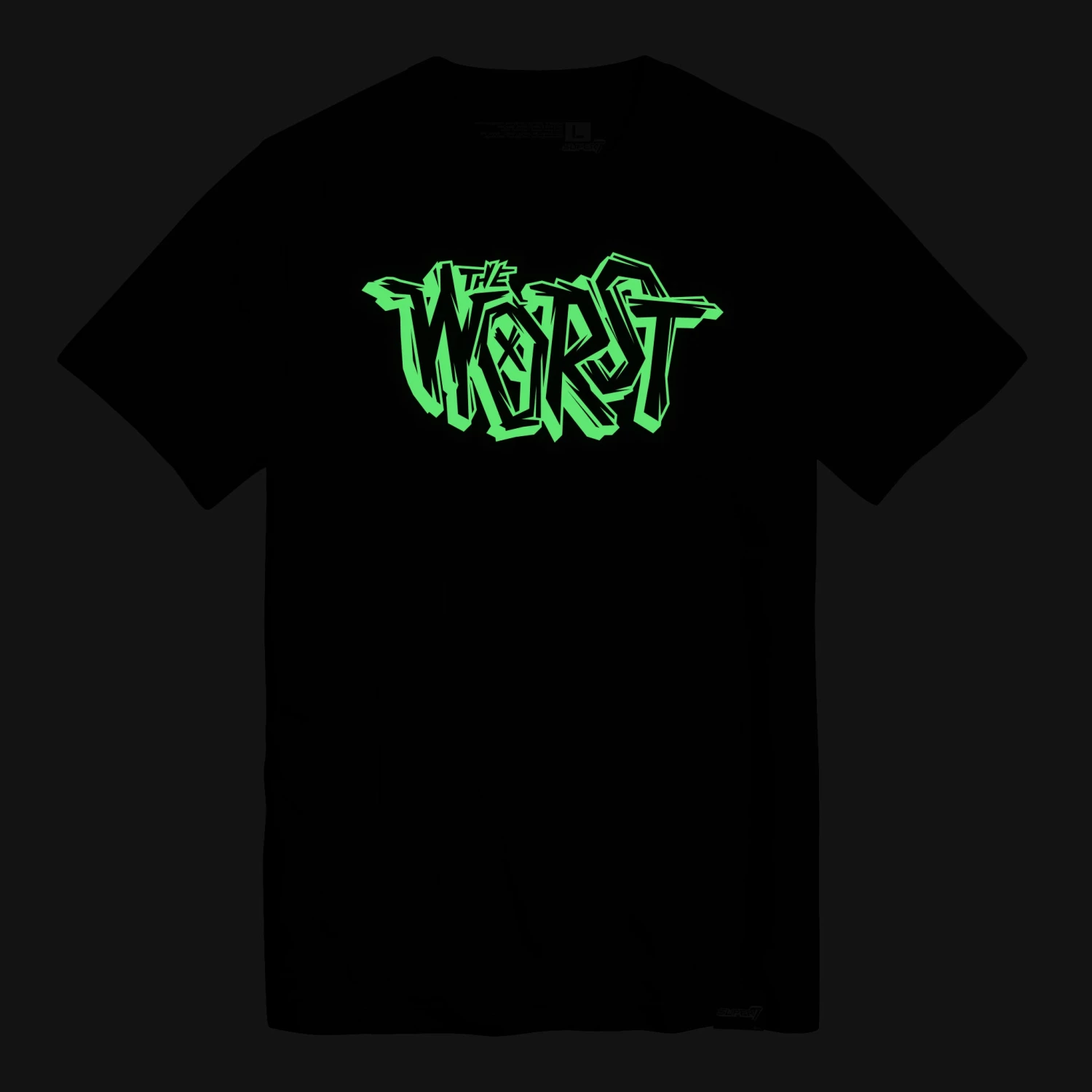 SUPER7 The Worst T-Shirt - Logo (Glow-in-the-Dark) 2 SUPER7 The Worst T-Shirt - Logo (Glow-in-the-Dark) - Image 2