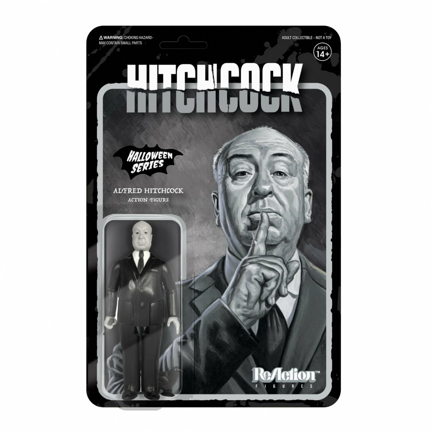 SUPER7 Alfred Hitchcock ReAction Figure - Grayscale 1 SUPER7 Alfred Hitchcock ReAction Figure - Grayscale