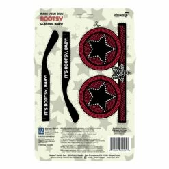 SUPER7 Bootsy Collins ReAction Figure - Bootsy Collins (Red And White) -Cheap SUPER7 Store RE BTSY W1 BackofCard 2048