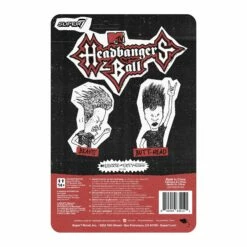 SUPER7 Beavis And Butthead ReAction Wave 3 - Beavis (Headbanger's Ball) -Cheap SUPER7 Store RE BeavisButtheadHeadbanger W3 Beavis BackofCard 2048