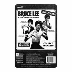 SUPER7 Bruce Lee ReAction Figure Wave 1 - Bruce Lee (The Warrior) -Cheap SUPER7 Store RE BruceLee W1 BruceLeeDragonWarrior BackofCard 2048