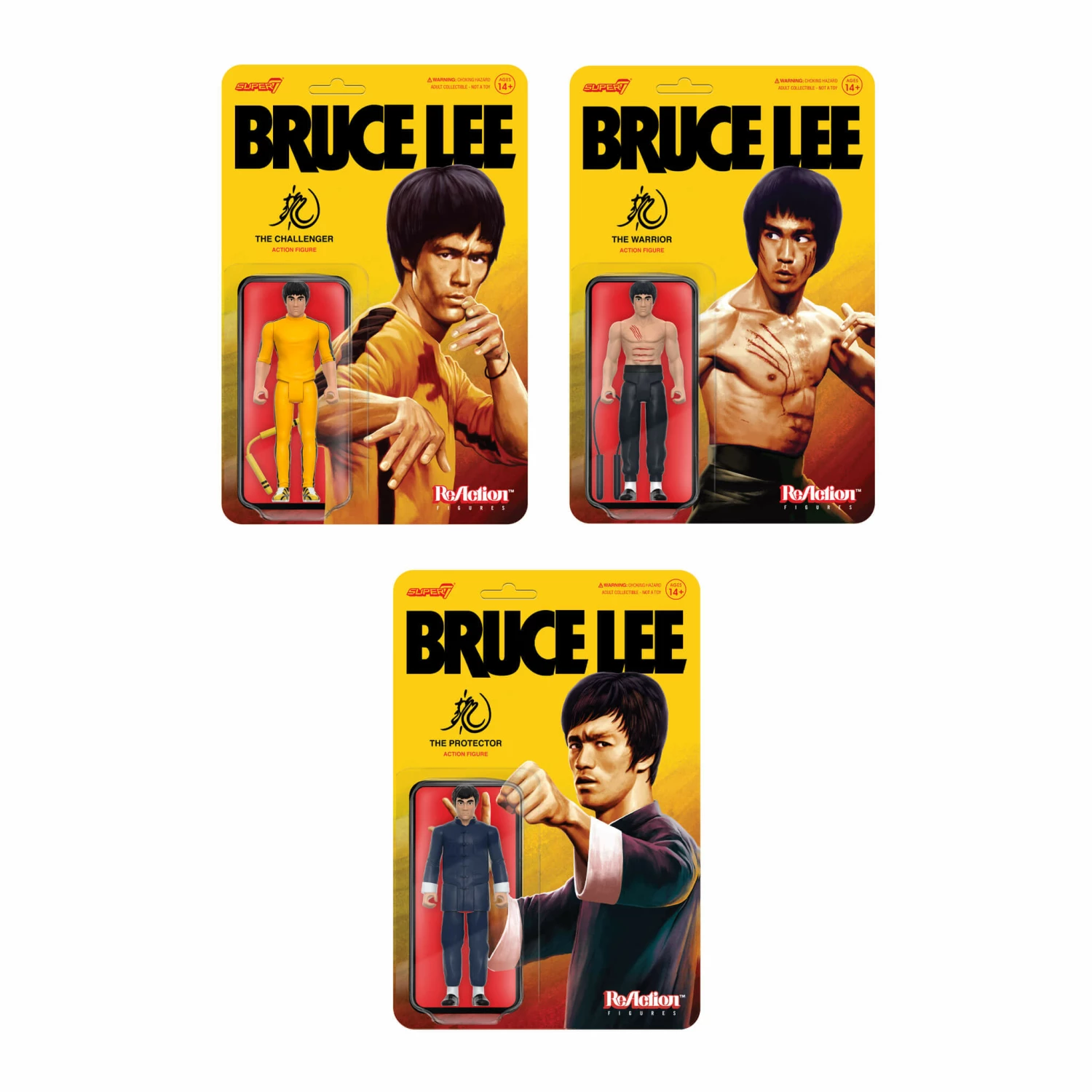 SUPER7 Bruce Lee ReAction Figures Wave 1 - Set Of 3 1 SUPER7 Bruce Lee ReAction Figures Wave 1 - Set Of 3