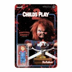 SUPER7 Child's Play ReAction Figures Wave 2 - Homicidal Chucky (Blood Splatter)