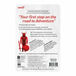 SUPER7 Dungeons And Dragons ReAction - The Formidable Fighter -Cheap SUPER7 Store RE Dungeons Dragons TheFormidableFighter BackofCard comp