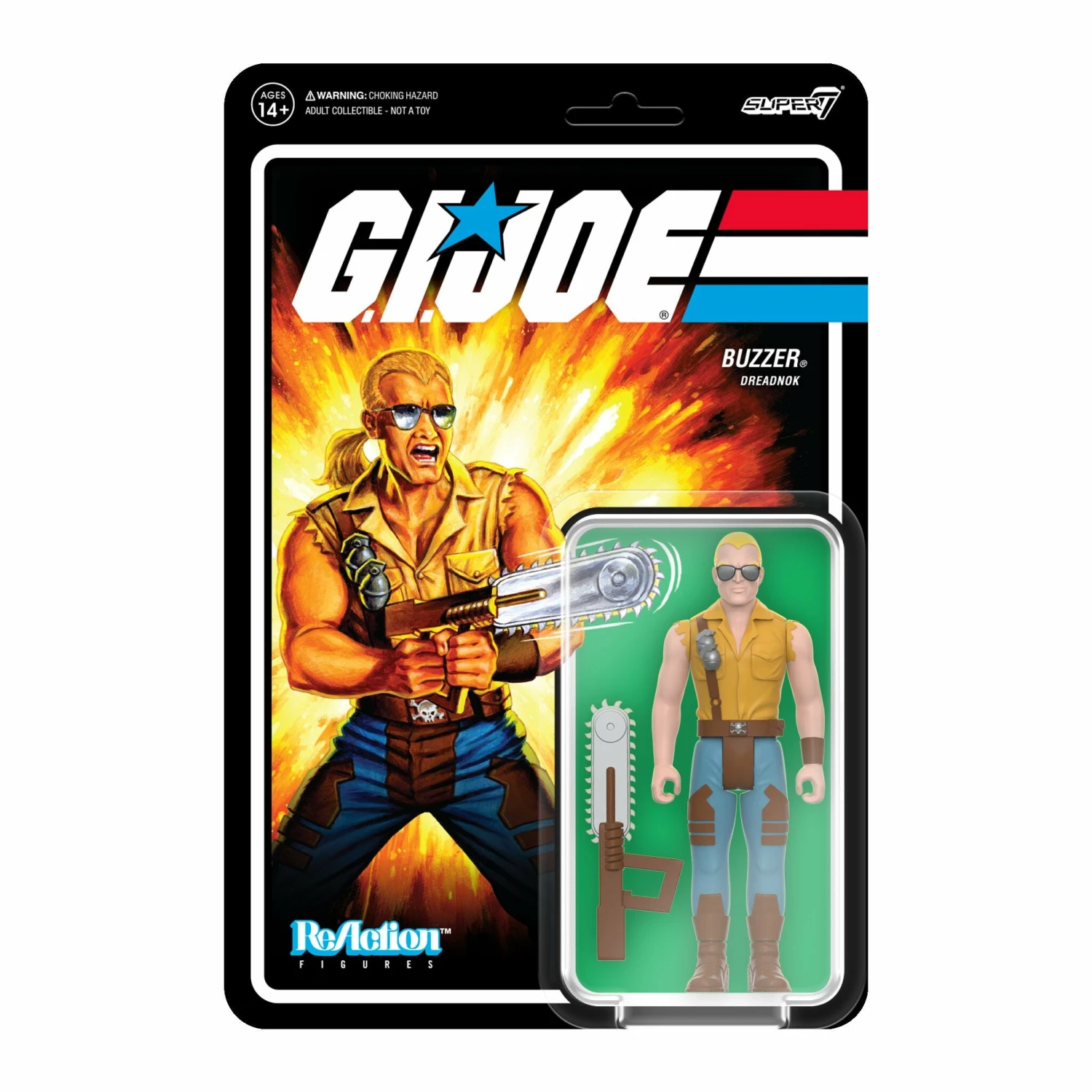 SUPER7 G.I. Joe ReAction Figures Wave 7 - Buzzer 1 SUPER7 G.I. Joe ReAction Figures Wave 7 - Buzzer