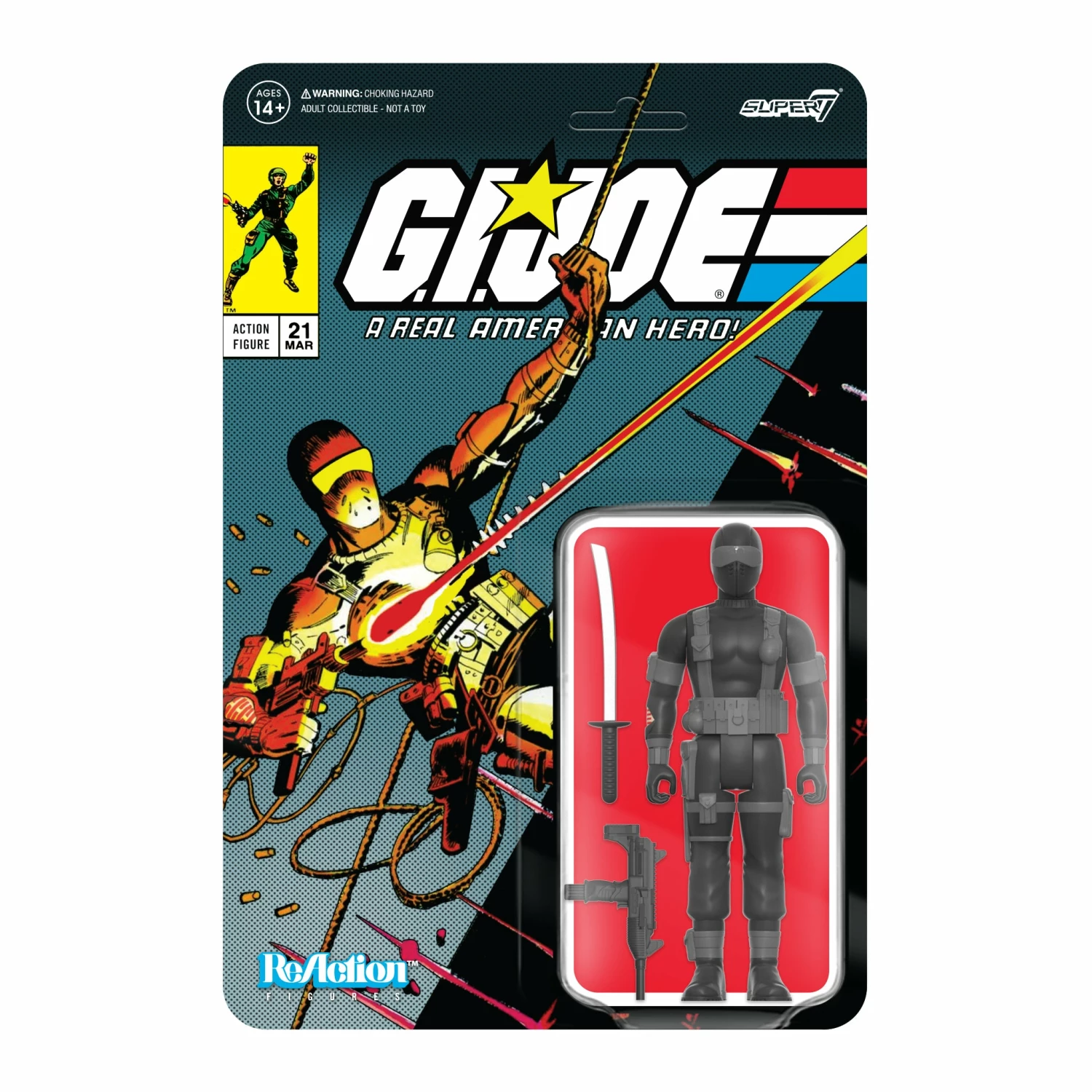 SUPER7 G.I. Joe ReAction Wave 2 - Snake Eyes (Comic V.2) 1 SUPER7 G.I. Joe ReAction Wave 2 - Snake Eyes (Comic V.2)