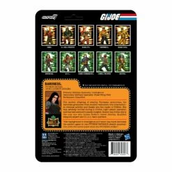SUPER7 G.I. Joe ReAction Figures Wave 6 - Python Patrol Baroness -Cheap SUPER7 Store RE GIJoe W6 Python Patrol Baroness Back of Card 2048