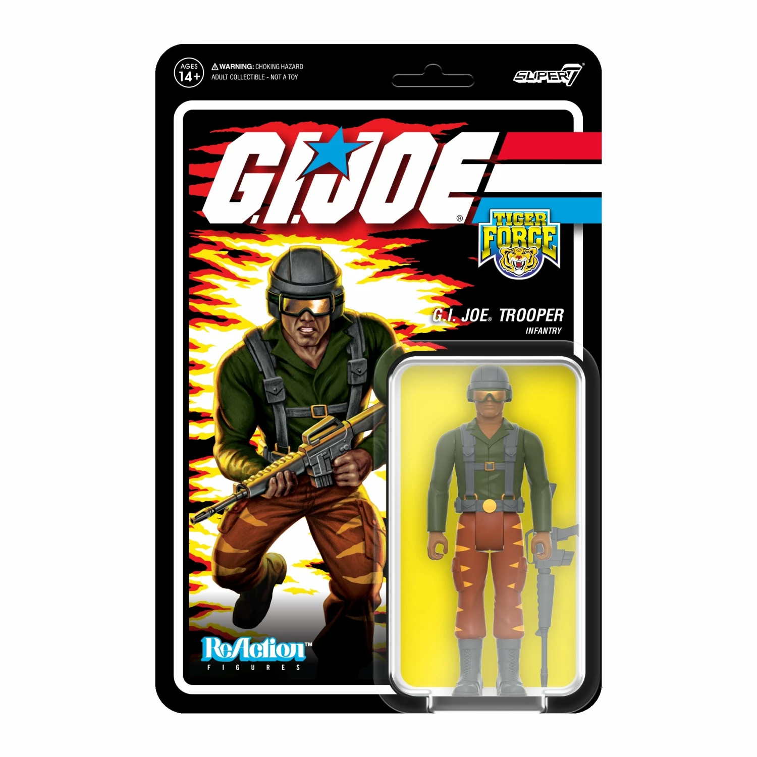 SUPER7 G.I. Joe ReAction Figures Wave 6 - Tiger Force Greenshirt Goggles Down (Brown) 1 SUPER7 G.I. Joe ReAction Figures Wave 6 - Tiger Force Greenshirt Goggles Down (Brown)