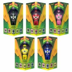 SUPER7 Mighty Morphin Power Rangers ReAction - Triangle Box Set Of 5