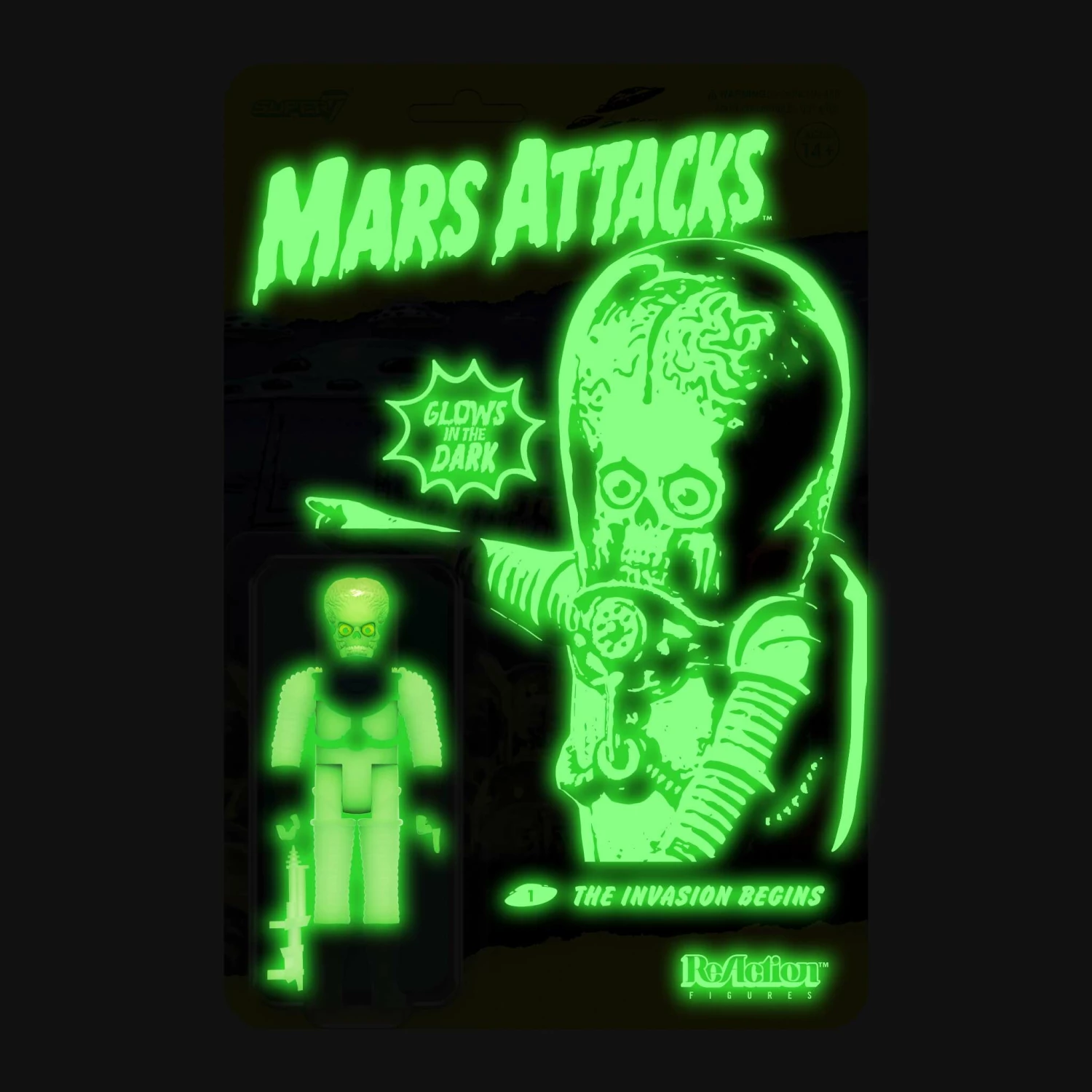 SUPER7 Mars Attacks ReAction Wave 2 - The Invasion Begins (Glow) 4 SUPER7 Mars Attacks ReAction Wave 2 - The Invasion Begins (Glow) - Image 4