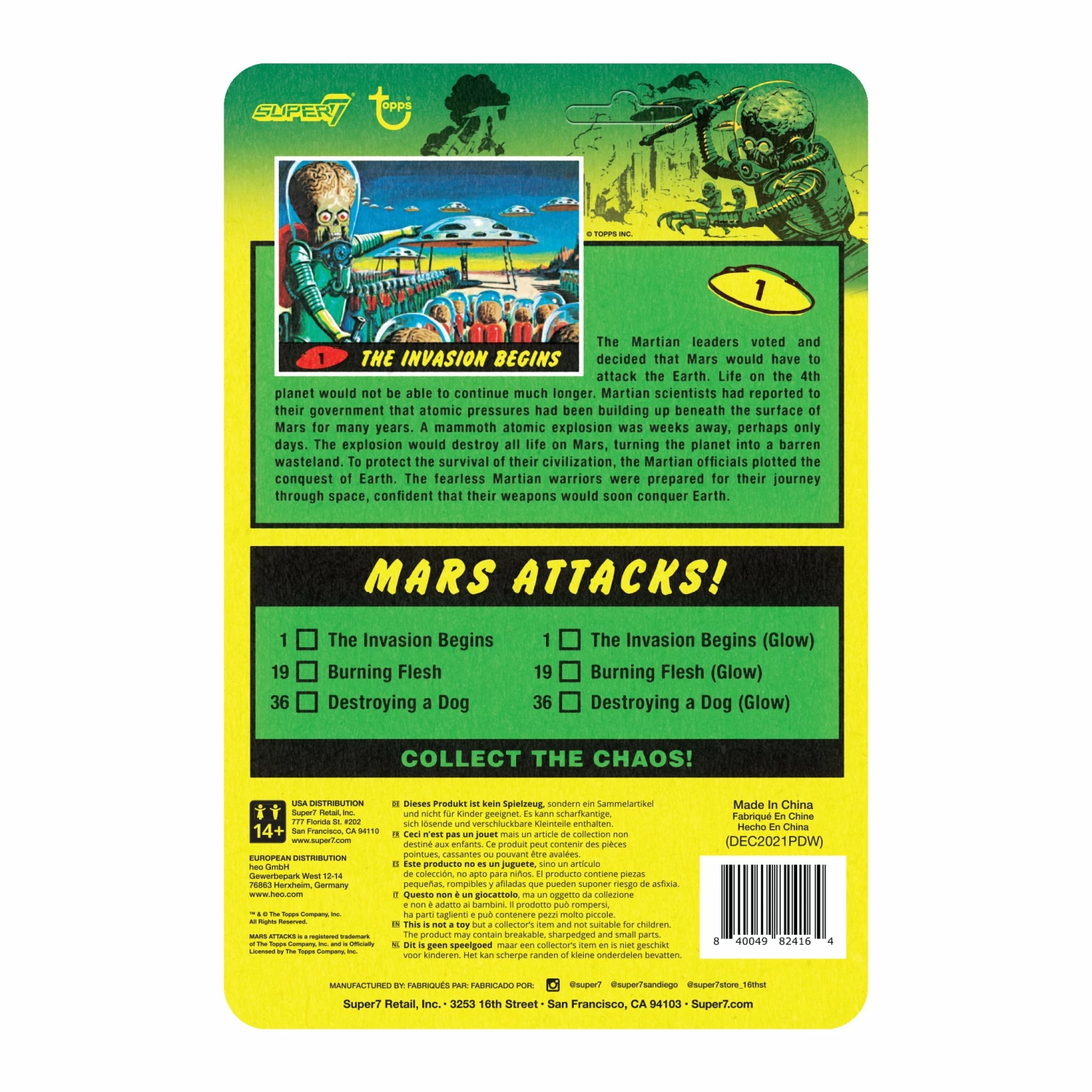 SUPER7 Mars Attacks ReAction Wave 2 - The Invasion Begins (Glow) 5 SUPER7 Mars Attacks ReAction Wave 2 - The Invasion Begins (Glow) - Image 5