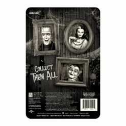 SUPER7 Munsters ReAction Figures Wave 2 - Lily (Grayscale) -Cheap SUPER7 Store RE Munsters W2 Grayscale Lily backofcard 2048