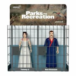 SUPER7 Parks And Recreation ReAction Figures Wave 2 - Ron And Tammy 2 Wedding Night (2-Pack)