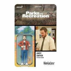 SUPER7 Parks And Recreation ReAction Figures Wave 2 - Andy Dwyer (Mouse Rat)