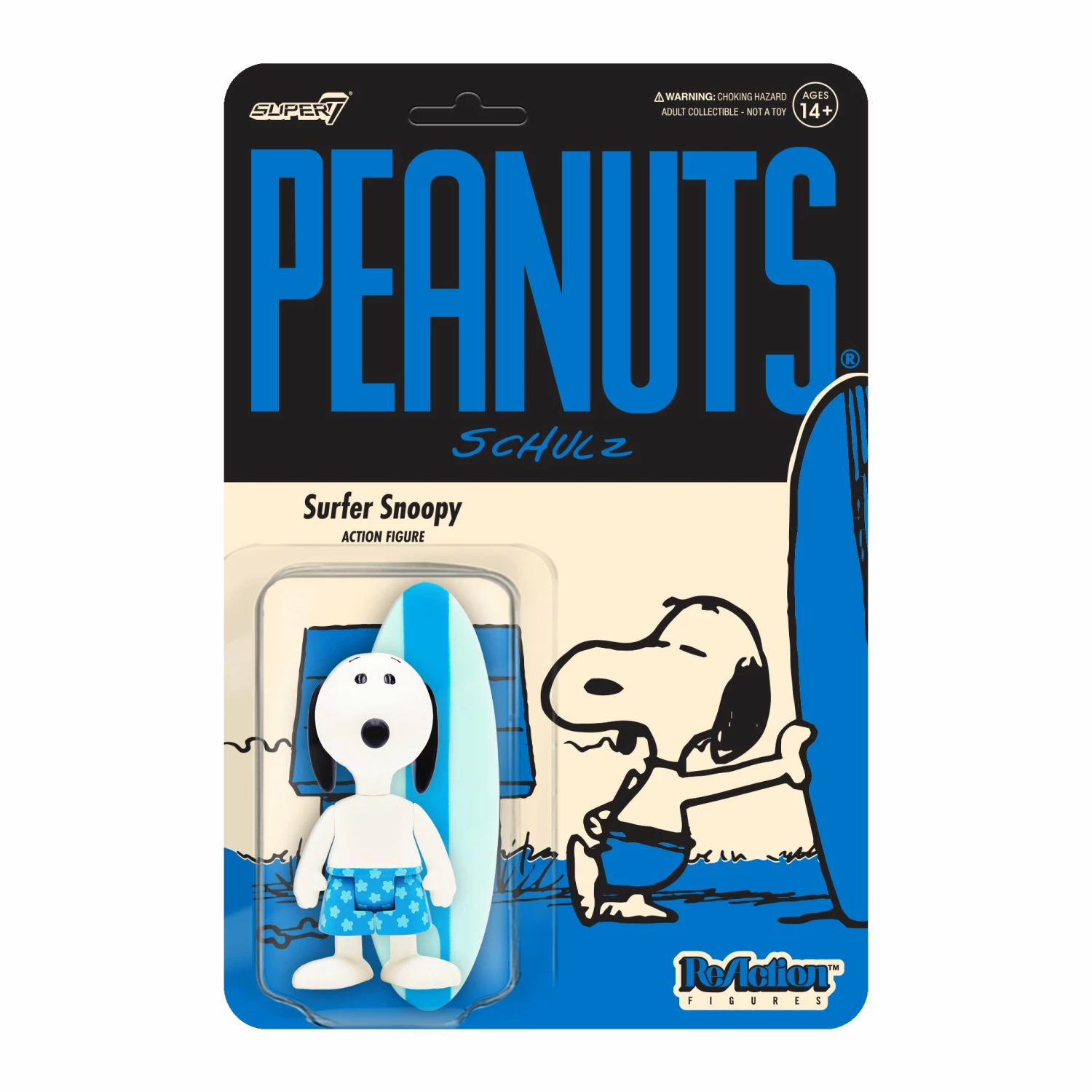 SUPER7 Peanuts ReAction Figure Wave 5 - Surfer Snoopy 1 SUPER7 Peanuts ReAction Figure Wave 5 - Surfer Snoopy
