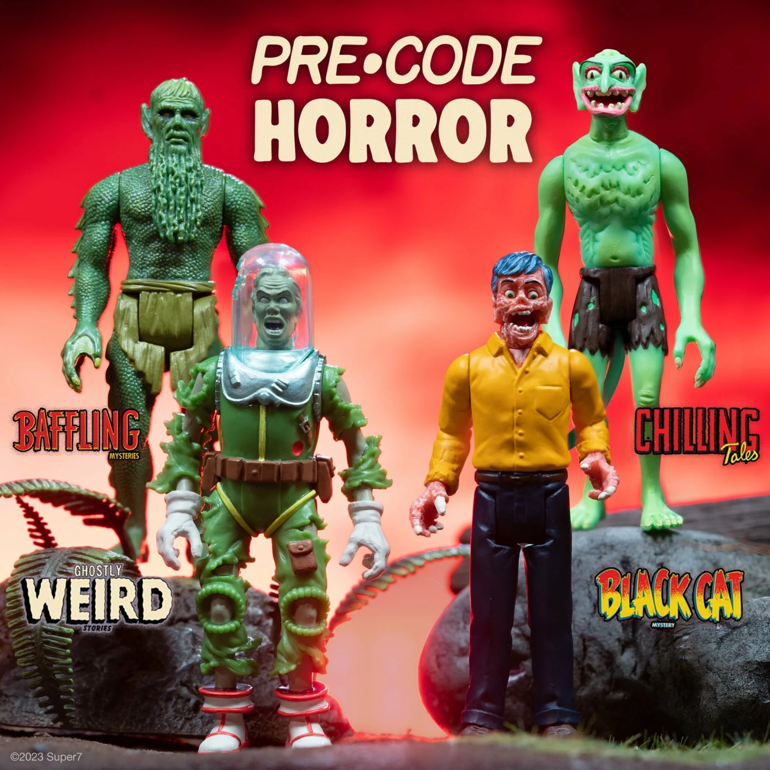 SUPER7 Pre-Code Horror ReAction Figures Wave 1 - Set Of 4 2 SUPER7 Pre-Code Horror ReAction Figures Wave 1 - Set Of 4 - Image 2