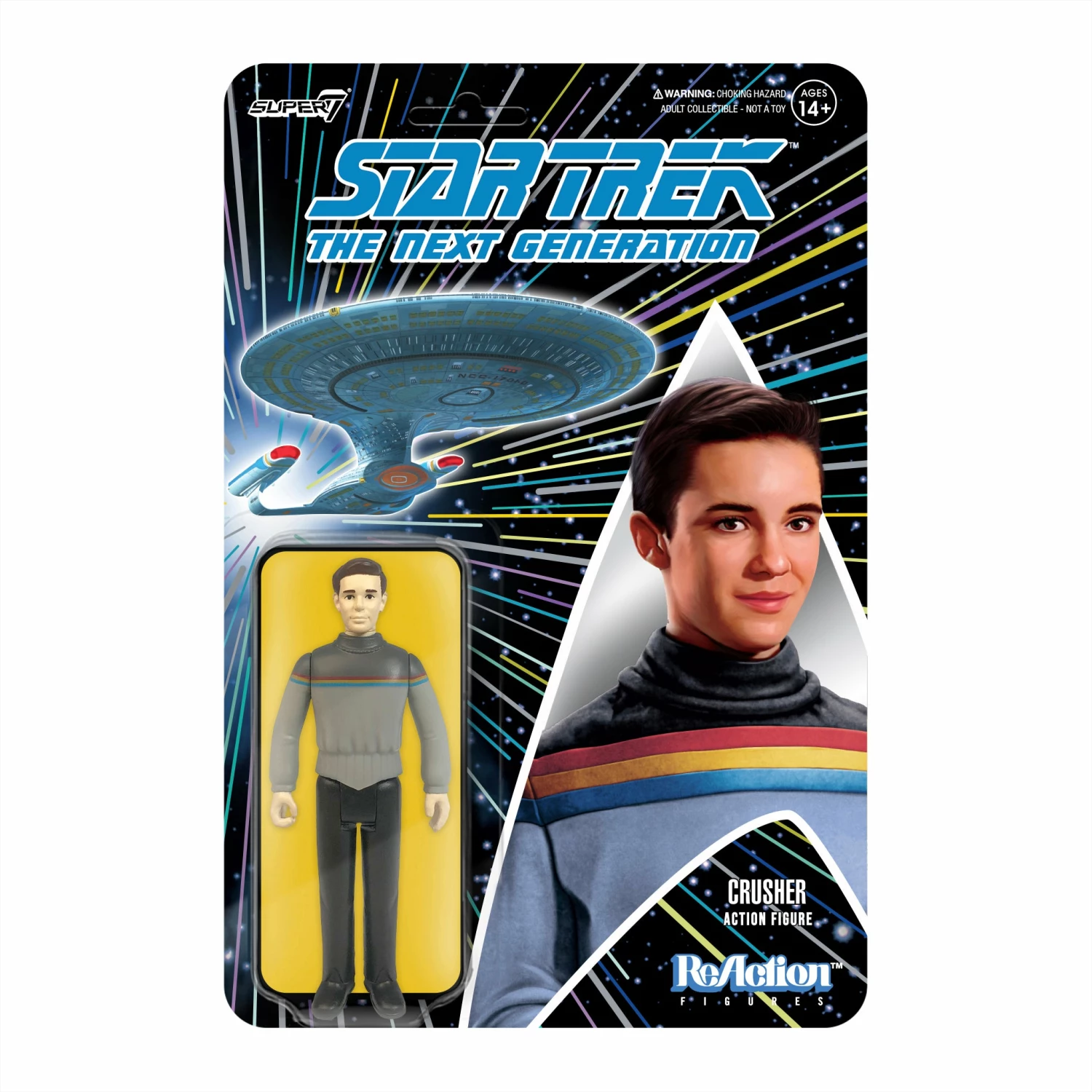 SUPER7 Star Trek: The Next Generation ReAction Figure Wave 1 - Wesley Crusher 1 SUPER7 Star Trek: The Next Generation ReAction Figure Wave 1 - Wesley Crusher