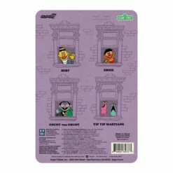 SUPER7 Sesame Street ReAction Wave 1 - Count Von Count -Cheap SUPER7 Store RE SesameStreet W1 Count CardBack