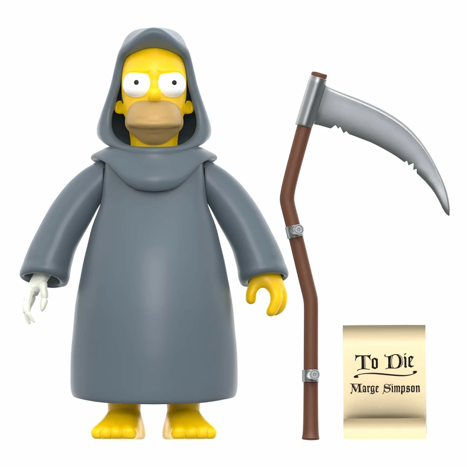 SUPER7 The Simpsons ReAction W3 - Treehouse Of Horror - Grim Reaper Homer 2 SUPER7 The Simpsons ReAction W3 - Treehouse Of Horror - Grim Reaper Homer - Image 2