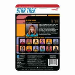 SUPER7 Star Trek: The Next Generation ReAction Figure Wave 2 - Dr. Crusher -Cheap SUPER7 Store RE StarTrek W2 TheNextGeneration DrCrusher BackofCard 2048