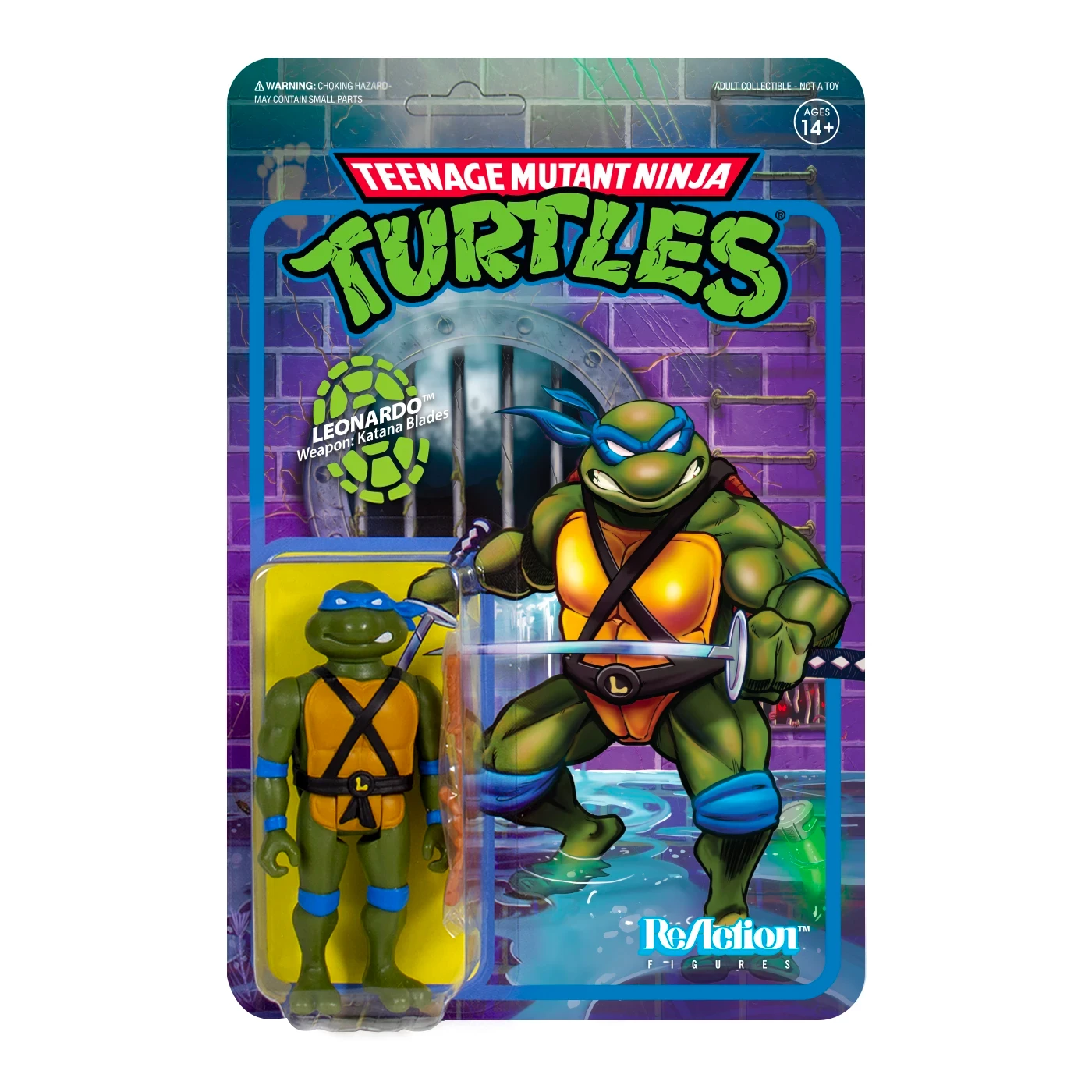 SUPER7 Teenage Mutant Ninja Turtles ReAction Figure - Leonardo 1 SUPER7 Teenage Mutant Ninja Turtles ReAction Figure - Leonardo