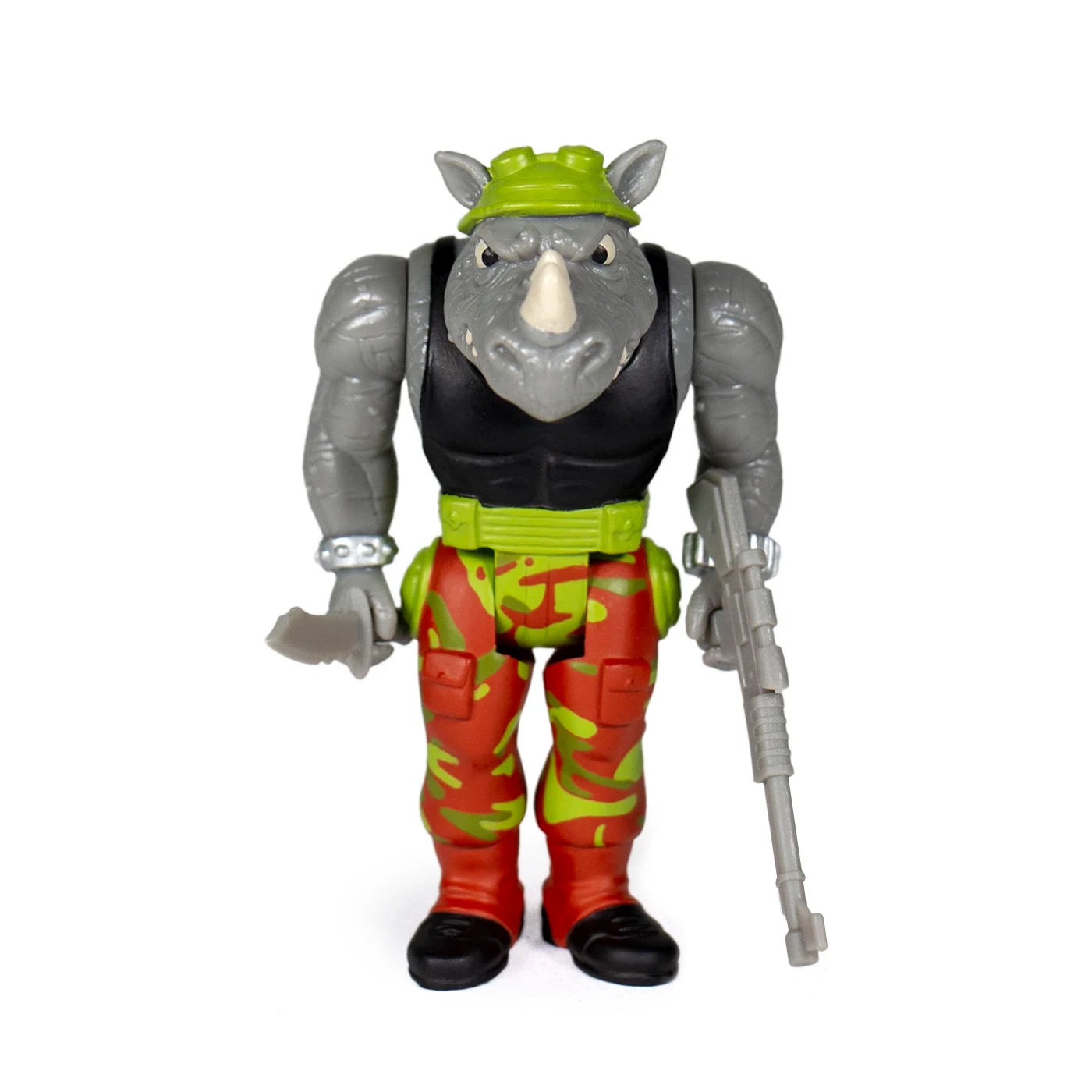 SUPER7 Teenage Mutant Ninja Turtles ReAction Figure - Rocksteady 2 SUPER7 Teenage Mutant Ninja Turtles ReAction Figure - Rocksteady - Image 2