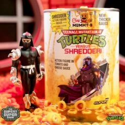 SUPER7 Teenage Mutant Ninja Turtles ReAction - Shredder [In Pasta Can] [SDCC 2023] -Cheap SUPER7 Store RE TMNT Shredder Hero2 SDCC comp