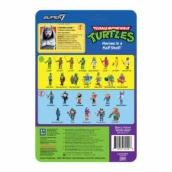 SUPER7 Teenage Mutant Ninja Turtles ReAction Wave 6 - Chrome Dome -Cheap SUPER7 Store RE TMNT W6 ChromeDome BackofCard 2048