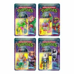 SUPER7 Teenage Mutant Ninja Turtles ReAction Set - Wave 6 (Set Of 4)