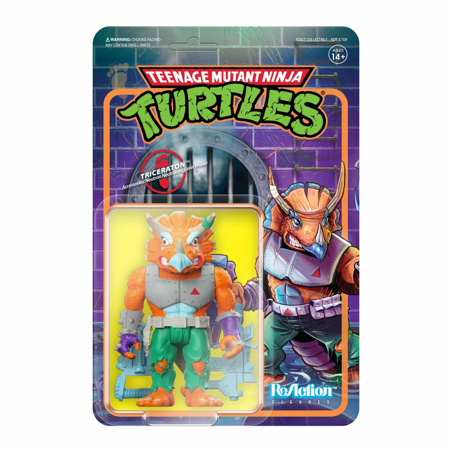 SUPER7 Teenage Mutant Ninja Turtles ReAction Wave 6 - Triceraton 1 SUPER7 Teenage Mutant Ninja Turtles ReAction Wave 6 - Triceraton