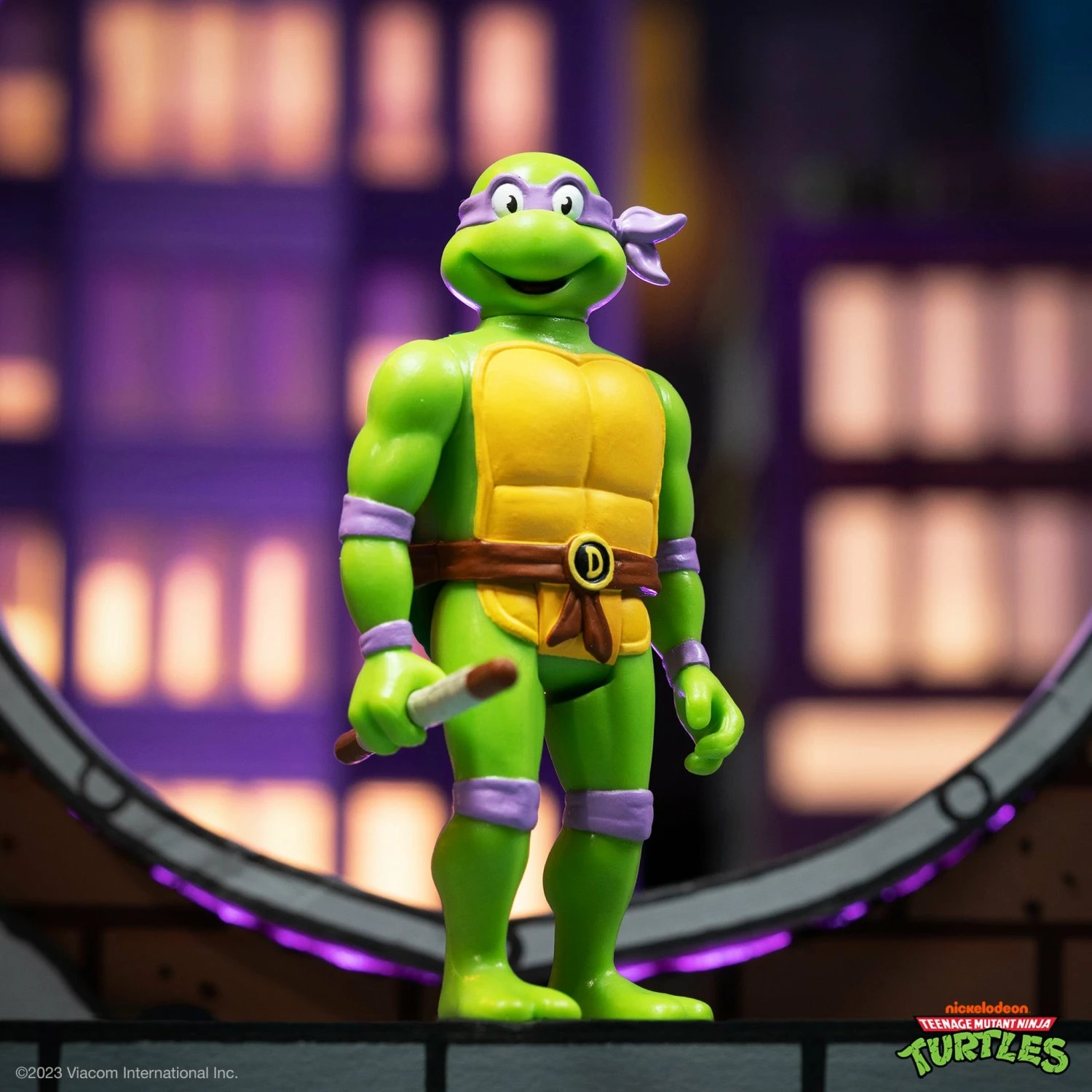 SUPER7 Teenage Mutant Ninja Turtles ReAction Wave 7 - Donatello Toon 2 SUPER7 Teenage Mutant Ninja Turtles ReAction Wave 7 - Donatello Toon - Image 2