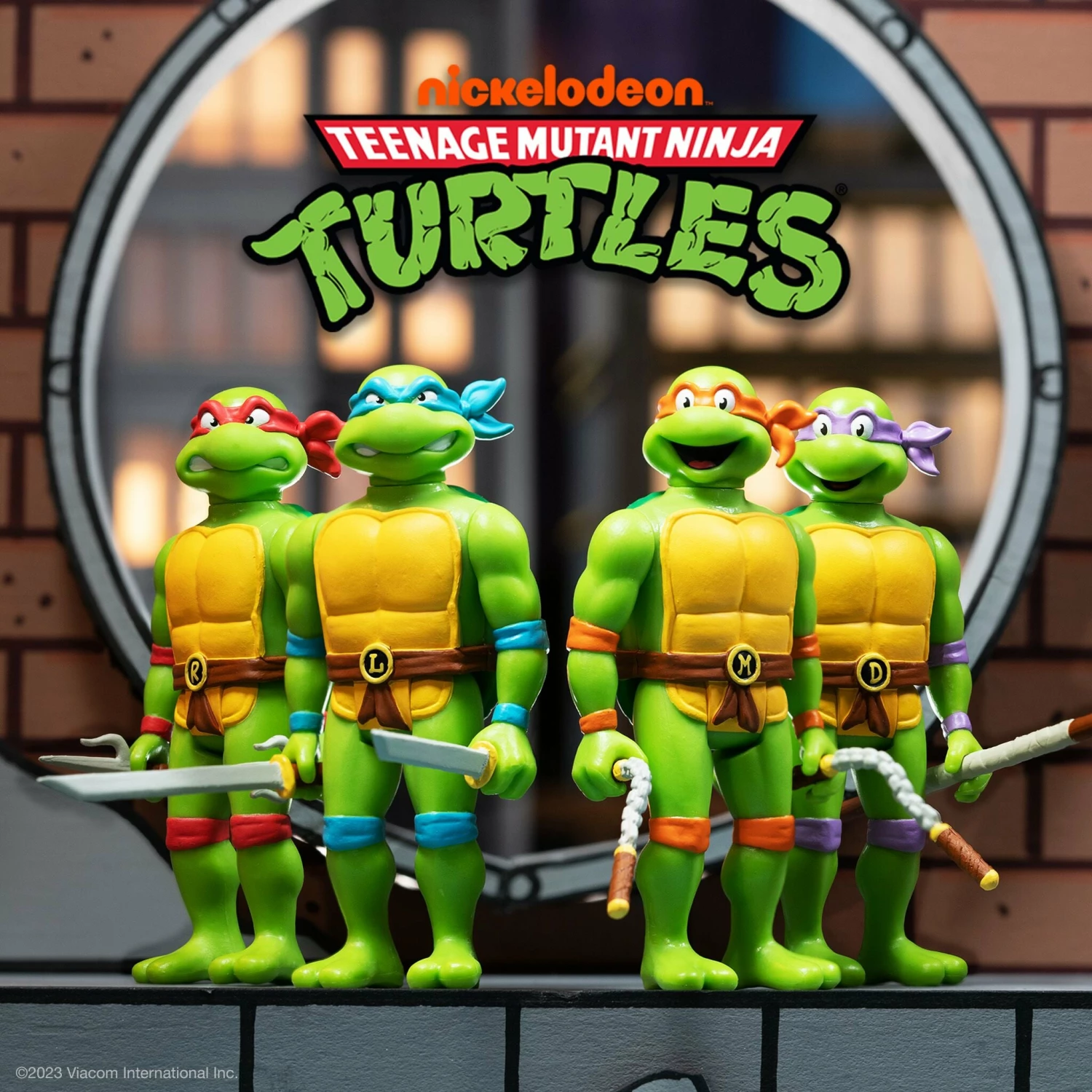 SUPER7 Teenage Mutant Ninja Turtles ReAction Wave 7 - Donatello, Leonardo, Michelangelo & Raphael (Toon) 2 SUPER7 Teenage Mutant Ninja Turtles ReAction Wave 7 - Donatello, Leonardo, Michelangelo & Raphael (Toon) - Image 2