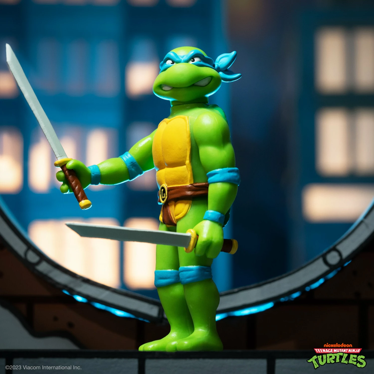 SUPER7 Teenage Mutant Ninja Turtles ReAction Wave 7 - Leonardo Toon 2 SUPER7 Teenage Mutant Ninja Turtles ReAction Wave 7 - Leonardo Toon - Image 2