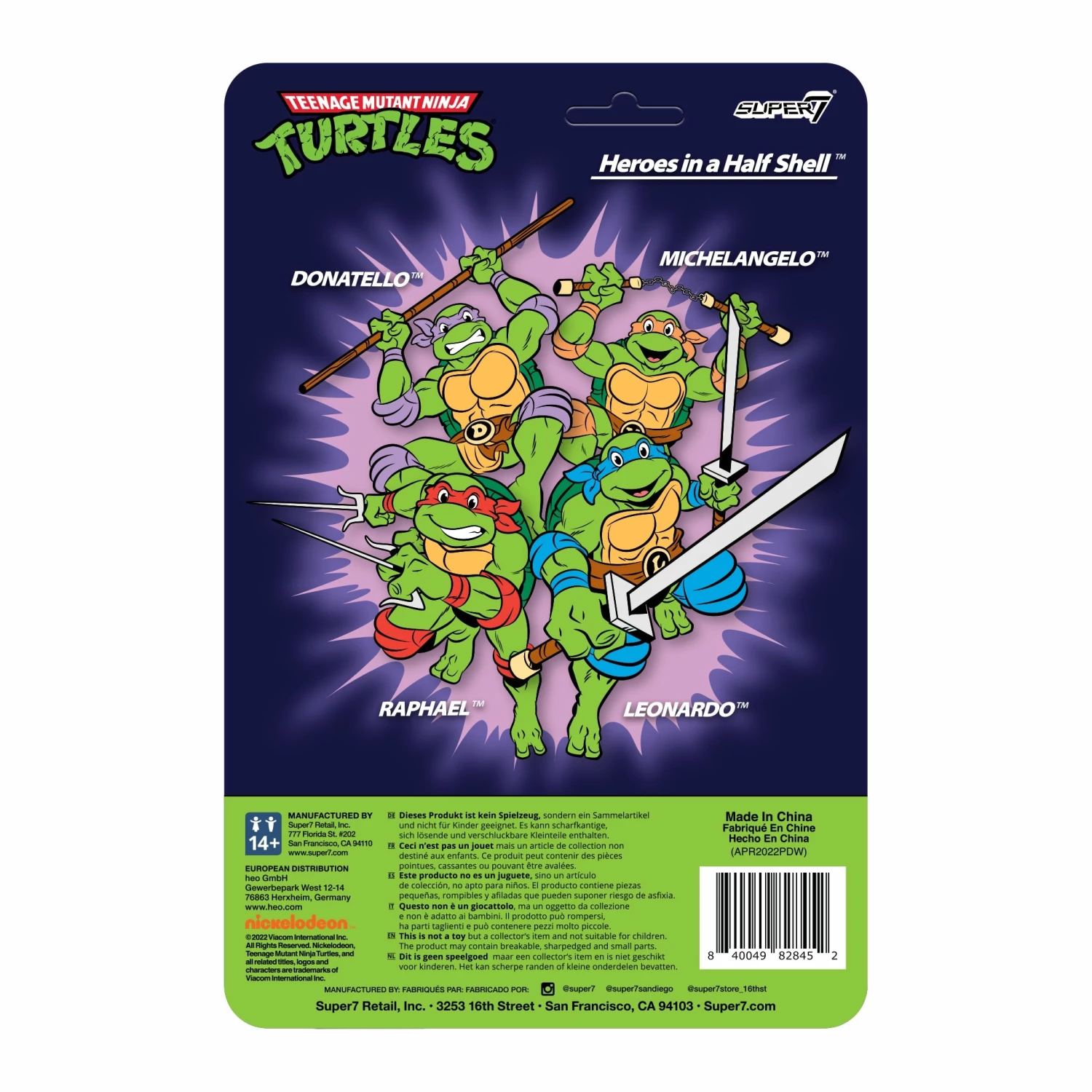SUPER7 Teenage Mutant Ninja Turtles ReAction Wave 7 - Donatello Toon 4 SUPER7 Teenage Mutant Ninja Turtles ReAction Wave 7 - Donatello Toon - Image 4