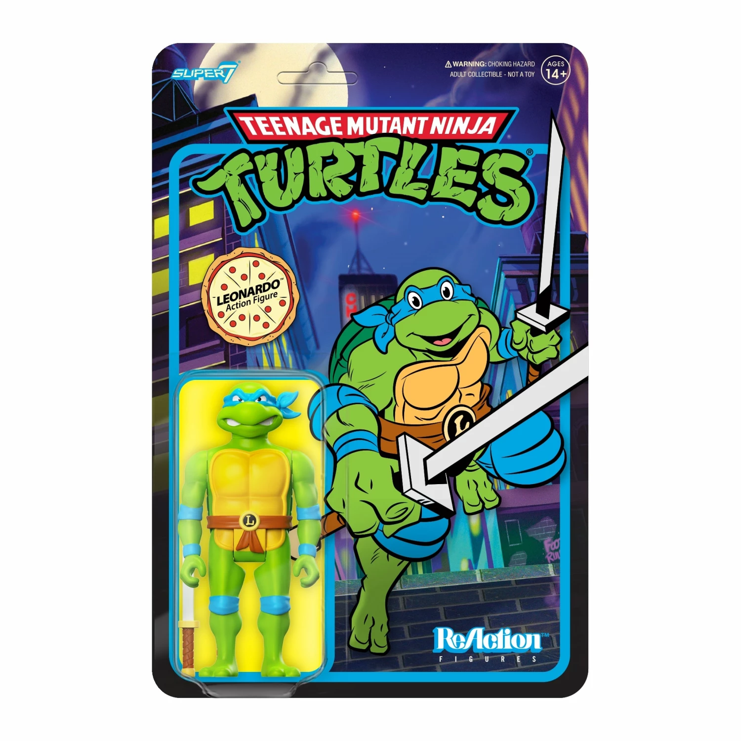 SUPER7 Teenage Mutant Ninja Turtles ReAction Wave 7 - Leonardo Toon 1 SUPER7 Teenage Mutant Ninja Turtles ReAction Wave 7 - Leonardo Toon