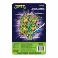 SUPER7 Teenage Mutant Ninja Turtles ReAction Wave 7 - Michelangelo Toon 7 SUPER7 Teenage Mutant Ninja Turtles ReAction Wave 7 - Michelangelo Toon -Cheap SUPER7 Store RE TMNT W7 Toon Michaelangelo Card Back 2048