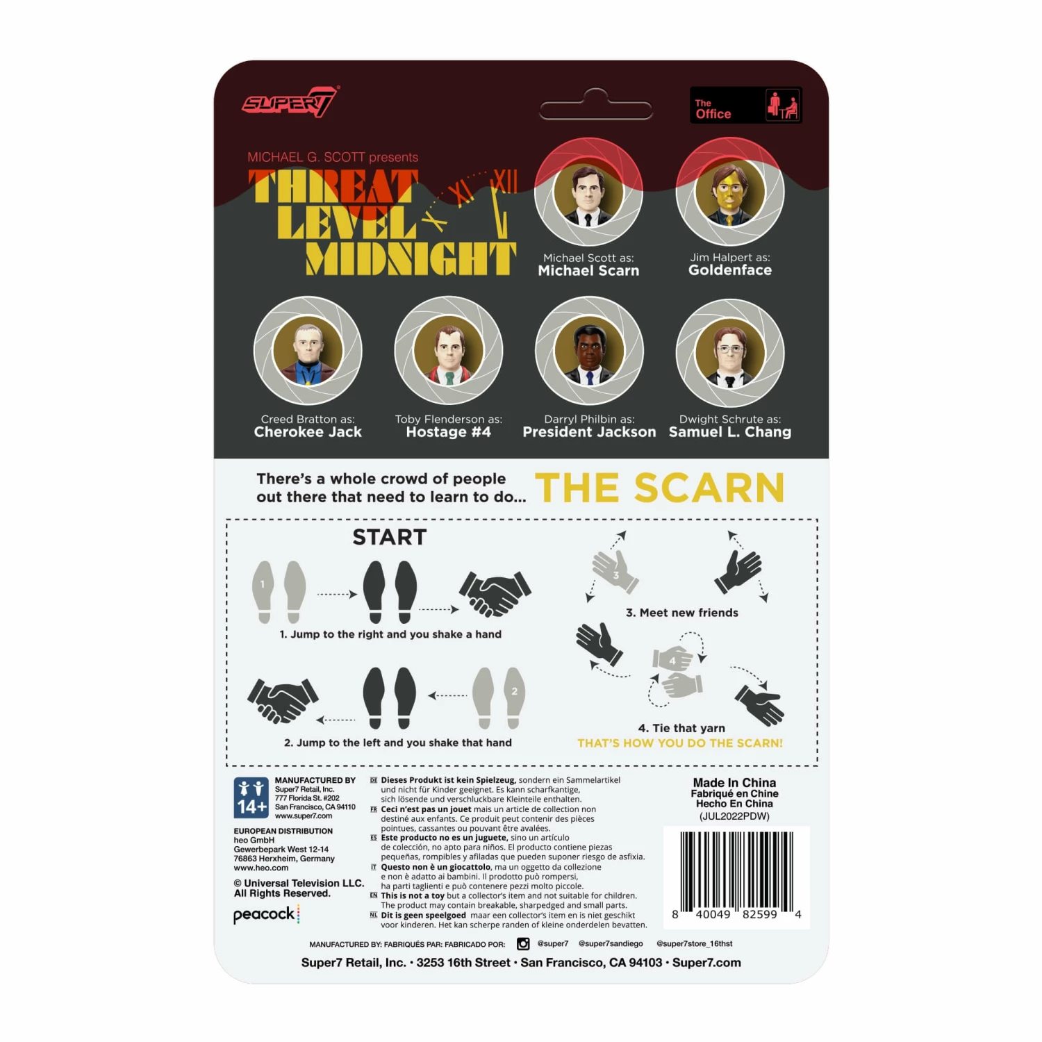 SUPER7 The Office ReAction Figures Wave 1 - Creed Bratton As Cherokee Jack 3 SUPER7 The Office ReAction Figures Wave 1 - Creed Bratton As Cherokee Jack - Image 3