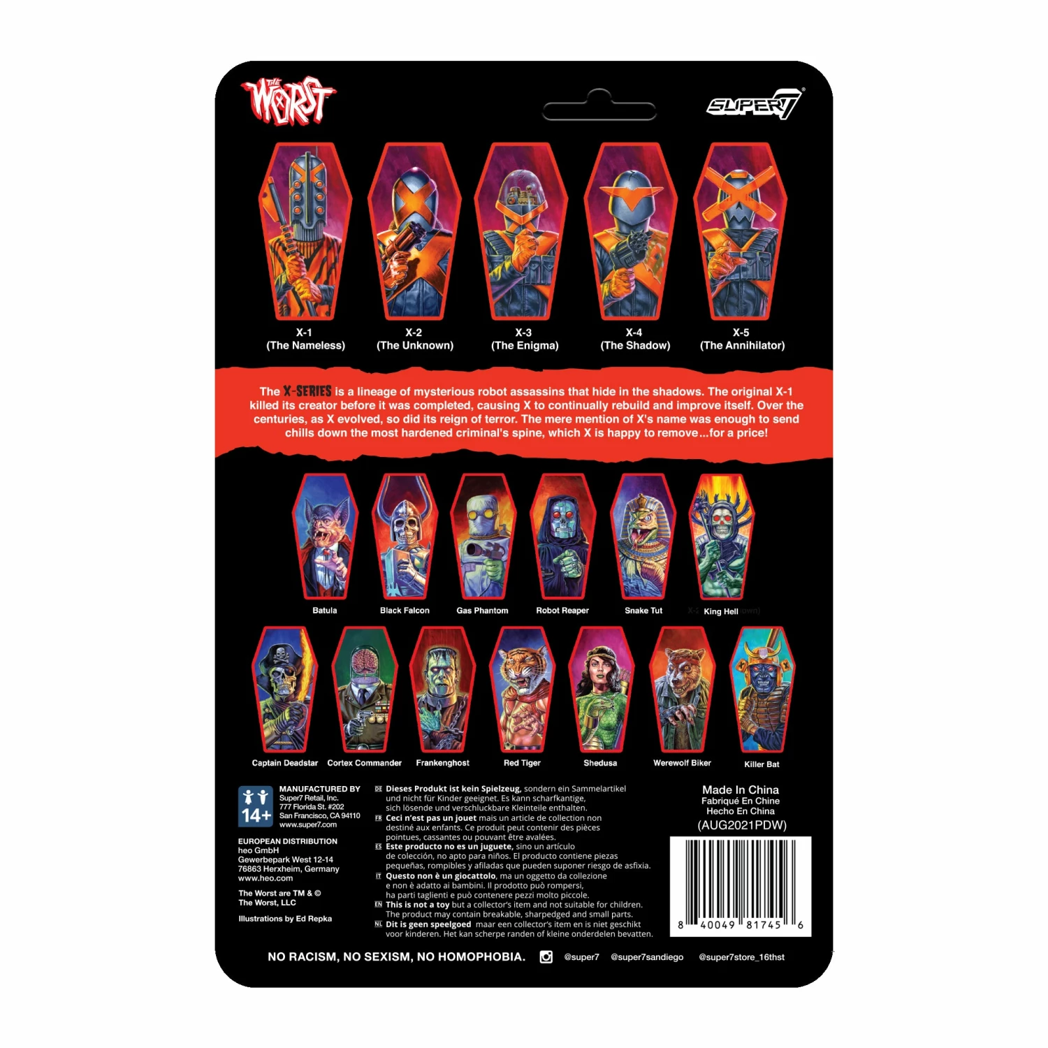 SUPER7 The Worst ReAction Figures Wave 3 - X-2 (The Unknown) 3 SUPER7 The Worst ReAction Figures Wave 3 - X-2 (The Unknown) - Image 3