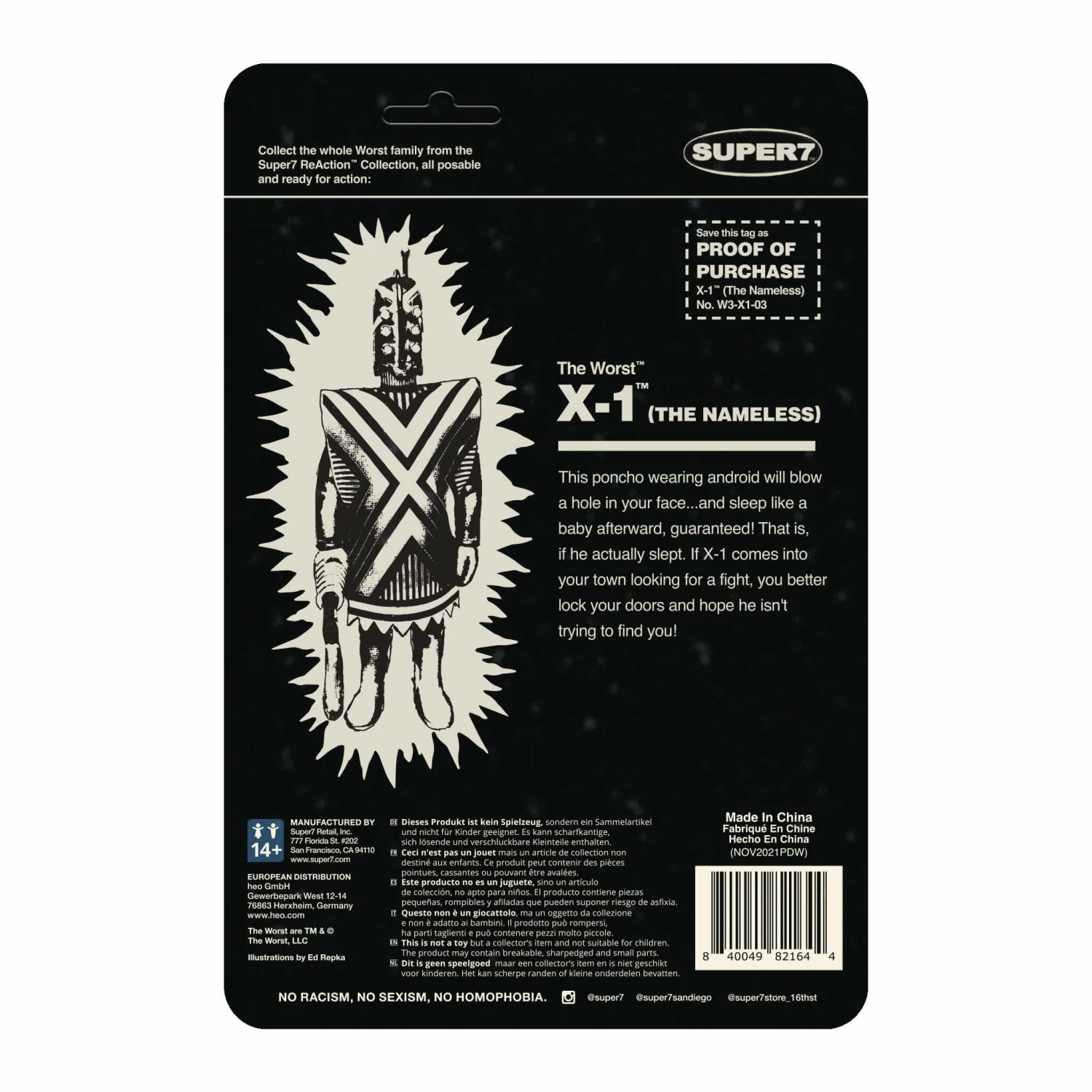 SUPER7 The Worst ReAction Figures Wave 3C - X-1 (Monster Glow) SDCC 22 3 SUPER7 The Worst ReAction Figures Wave 3C - X-1 (Monster Glow) SDCC 22 - Image 3