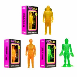 SUPER7 Universal Monsters ReAction Luminators - Full Set