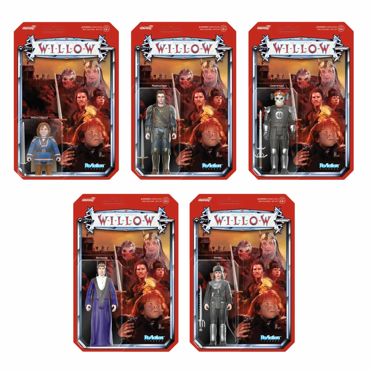 SUPER7 Willow ReAction Figures Wave 2 - Set Of 5 1 SUPER7 Willow ReAction Figures Wave 2 - Set Of 5