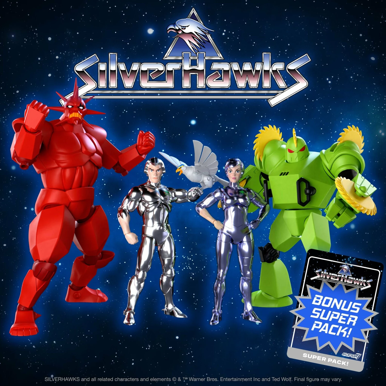 SUPER7 SilverHawks ULTIMATES! Wave 4 - Steelheart, Quicksilver, Mon*Star & Buzz-Saw 3 SUPER7 SilverHawks ULTIMATES! Wave 4 - Steelheart, Quicksilver, Mon*Star & Buzz-Saw - Image 3