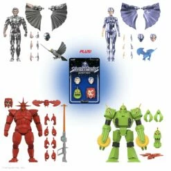 SUPER7 SilverHawks ULTIMATES! Wave 4 - Steelheart, Quicksilver, Mon*Star & Buzz-Saw