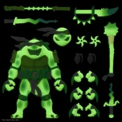 SUPER7 TMNT ULTIMATES! - Slash (Glow) [S7 Exclusive] -Cheap SUPER7 Store UL TMNT Slash Glow Grid Glowing 2048