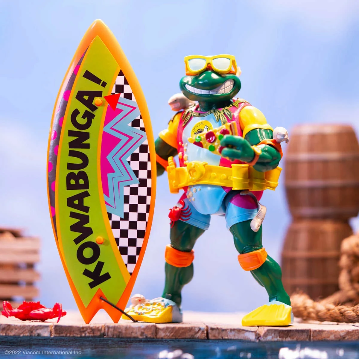 SUPER7 Teenage Mutant Ninja Turtles ULTIMATES! Wave 6 - Mike The Sewer Surfer 2 SUPER7 Teenage Mutant Ninja Turtles ULTIMATES! Wave 6 - Mike The Sewer Surfer - Image 2