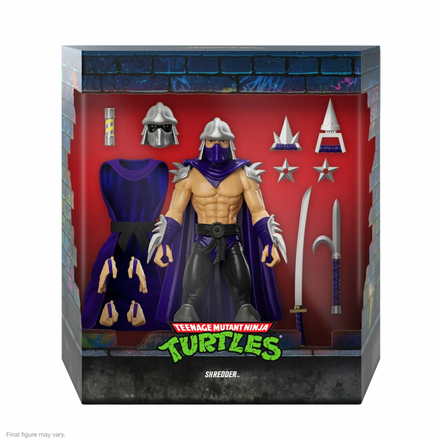 SUPER7 Teenage Mutant Ninja Turtles ULTIMATES! Wave 8 - Shredder (Silver Armor) 3 SUPER7 Teenage Mutant Ninja Turtles ULTIMATES! Wave 8 - Shredder (Silver Armor) - Image 3