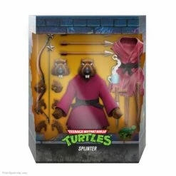 SUPER7 Teenage Mutant Ninja Turtles ULTIMATES! Wave 9 - Splinter (Flocked) -Cheap SUPER7 Store UL TMNT W9 SPLINTER Box Open 2048