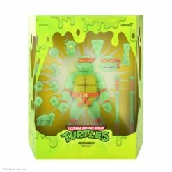 SUPER7 Teenage Mutant Ninja Turtles ULTIMATES! - Michelangelo [Mutagen Ooze Glow] (Pre-Order Exclusive) -Cheap SUPER7 Store UL TeenageMutantNinjaTurtles W1 MutagenOoze Michaelangelo Box Open 2048